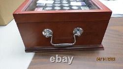The Last U. S. Silver Dimes Pcs Stamps & Coins 1946-1964 D S P In Wooden Case