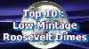 Top Ten Lowest Mintage Roosevelt Dimes And How Much They Are Worth