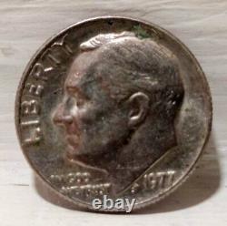 US Roosevelt 1 Dime Coin 1977 1995 lot of 2 small coins Collectible size 17 mm