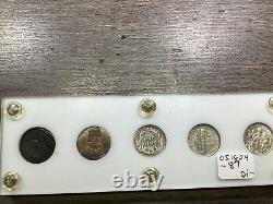 U. S. Type Dime Set in Capitol Holder-5-90% Silver Coins-See Desc. 051824-87