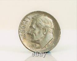 Vintage 1968-d Xf Au 10 Cent Dime Roosevelt Coin 1/10 Dollar Nice