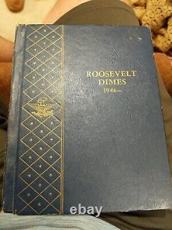 Whitman Roosevelt Dime Album 9414 1946-1964 with 48 silver dimes